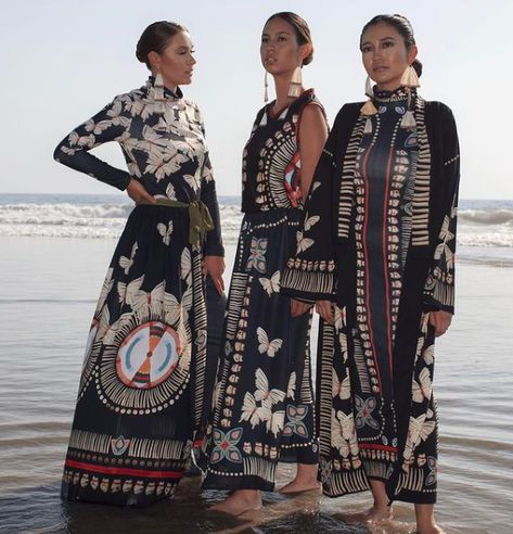 Navajo Dress, Indigenous Fashion, Navajo Women, Fashion Designer Studio, Indigenous Women, Graphic Floral, Lady L, Fashion Cover, Traditional Wear