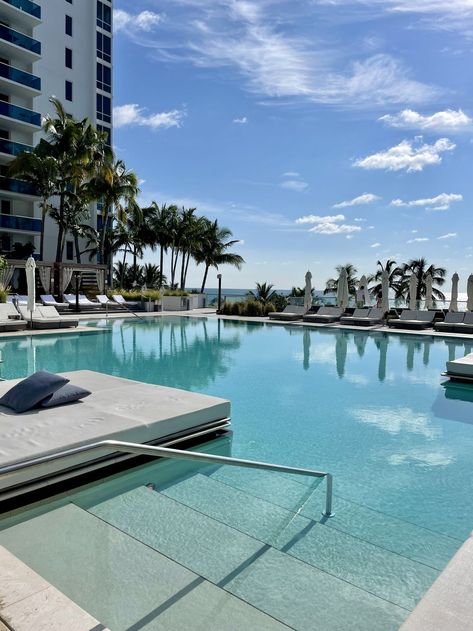 1 Hotel Miami beach pool The One Hotel Miami, Miami Hotels Luxury, Miami Luxury Aesthetic, 1 Hotel Miami, Miami Beach Apartment, The 1 Hotel, Best Hotels In Miami, Miami Beach House, Miami Pool