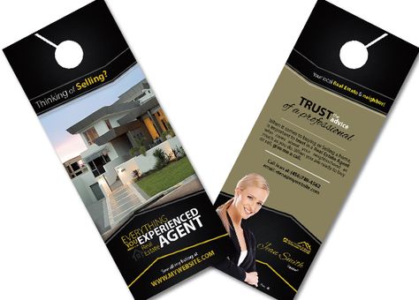 Real Estate Door Hangers | Real Estate Agent Door Hangers, Real Estate Office Door Hangers, Realtor Door Hangers, Real Estate Broker Door Hangers Visiting Card Format, Real Estate Door Hangers, Door Hanger Ideas, Door Hanger Templates, Hanger Ideas, Door Hanger Template, Templates Free Design, Hanger Design, Downloadable Resume Template