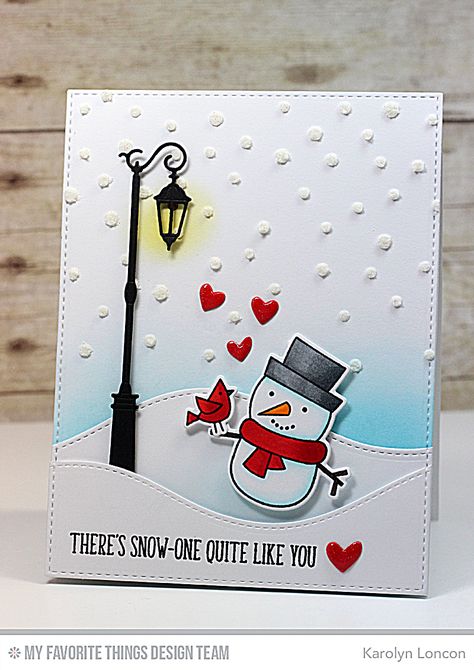 NOTE:  If you’re looking for my Essentials By Ellen Holiday 2016 Blog Hop  project, you can find it HERE .               Hello!!   It’s ... Romantic Christmas Cards, Lantern Cards, Husband Christmas Card, Boyfriend Christmas Card, My Essentials, Cute Christmas Cards, Snowman Cards, Mft Cards, Cards For Boyfriend