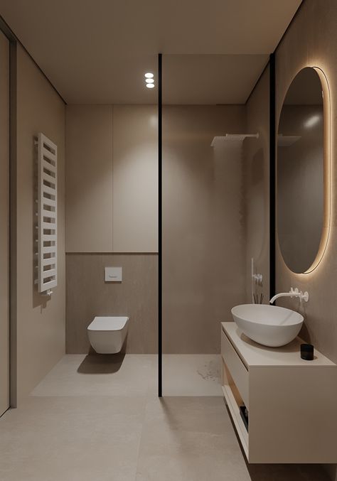 Bilik Air, Small Bathroom Layout, Small Bathroom Interior, Bathroom Inspiration Modern, Bathroom Decor Luxury, Washroom Design, Bathroom Redesign, Small Bathroom Makeover, Bathroom Design Inspiration