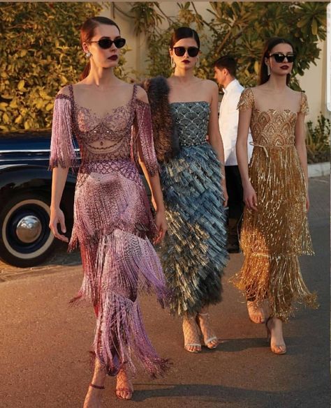 Style Parisienne, Long Sequin Dress, Collection Couture, Tassels Fashion, Ideas Party, Moda Vintage, Cool Street Fashion, Mode Inspiration, Couture Collection