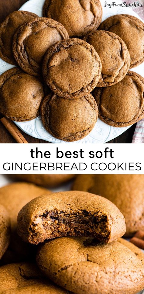 Fall Baking Recipes Easy Healthy, Flour Bakery Recipes, Gingerbread Thanksgiving Cookies, Simple Baked Recipes, Soft Ginger Bread Cookies Recipe, Christmas Confectionary Ideas, Coconut Flour Gingerbread Cookies, Gingerbread Baking Ideas, Soft Vegan Gingerbread Cookies