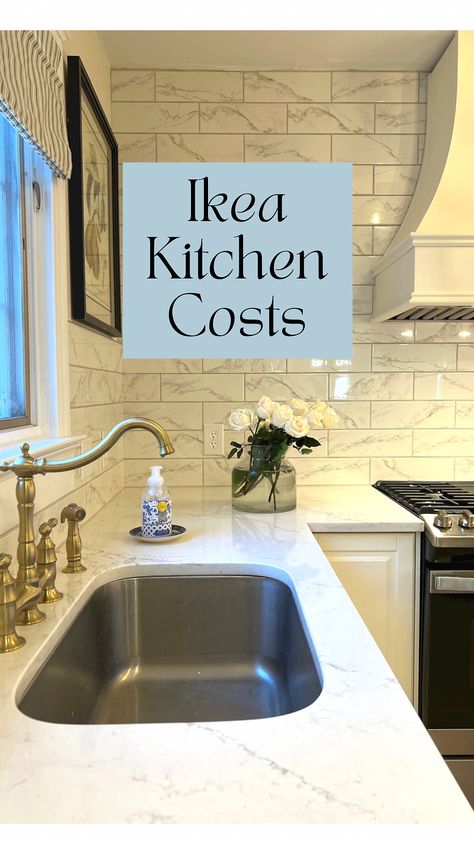 What Our IKEA Kitchen Remodel Cost | How Much Is A Kitchen Remodel? Ikea Kitchen Cost, Ikea Kitchen Australia, Ikea Kitchen Diy, Home Depot Kitchen Remodel, Ikea Kitchen Countertops, Affordable Kitchen Countertops, Ikea Kitchen Installation, Kitchen Examples, Affordable Kitchen Cabinets