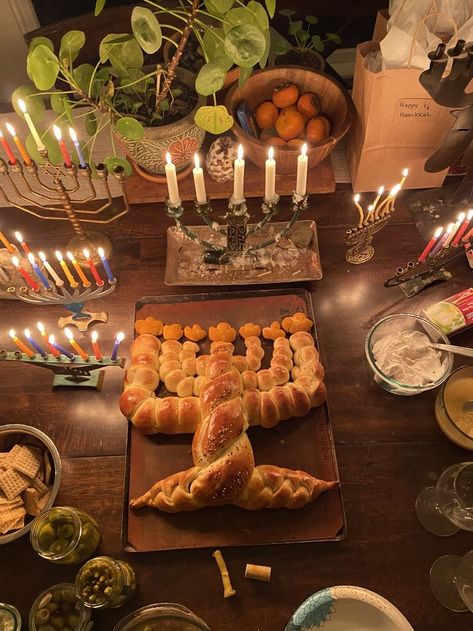 winter aesthetic Jewish Family Aesthetic, Channukah Aesthetic, Happy Haunakka, Menorah Aesthetic, Hannakuh Decor, Home For The Holidays Aesthetic, Hannukah Decorations Aesthetic, Hannukah Aesthetic, Hannukah Decoration