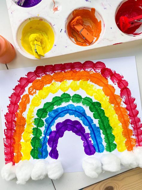 Noahs Ark Craft, Ark Craft, Rainbow Activities, Church Decorations, Spring Crafts For Kids, Noah S Ark, Ideas For Easter Decorations, Rainbow Crafts, Ideas For Easter