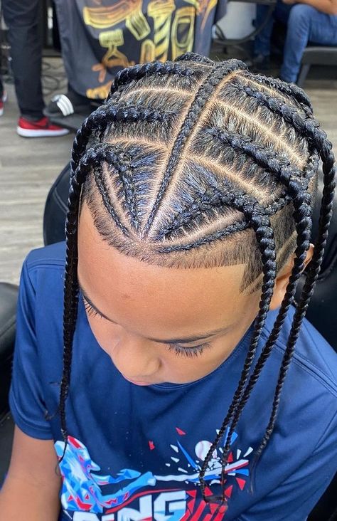 Guys Hairstyles Braids, Men Side Braids Hairstyles, Faux Locs Hairstyles For Men, Male Loc Hairstyles, Cornrows For Boys, Boy Braid Styles, Cornrow Braids Men, Boy Hairstyle