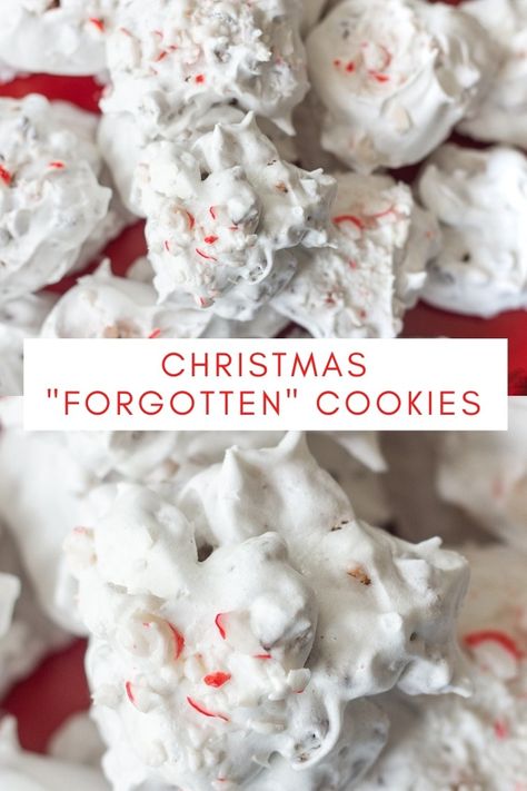 Forgotten Cookies Recipe, Classic Christmas Treats, Forgotten Cookies, Peppermint Chocolate, Chocolate Meringue, Christmas Baking Recipes, Southern Desserts, Candy Recipes Homemade, Christmas Candy Recipes