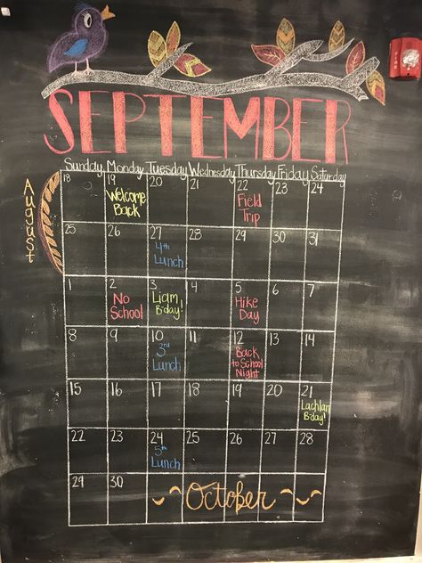 September Chalkboard Calendar Ideas, September White Board Calendar Ideas, White Board Calendar Ideas, Chalkboard Calendar Ideas, September Chalkboard, White Board Calendar, Whiteboard Ideas, Chalkboard Door, Month Ideas