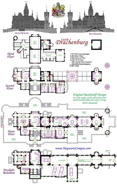 Drachenburg CASTILLO PISO PLAN Magic School Floor Plan, Harewood House Floor Plan, Hogwarts Castle Floor Plan, Modern Castle Floor Plans, Palace Floor Plan Royal, Gothic Castle Floor Plan, Minecraft Castle Floor Plans, Castle Floor Plans Victorian, Castle Layout Floor Plans