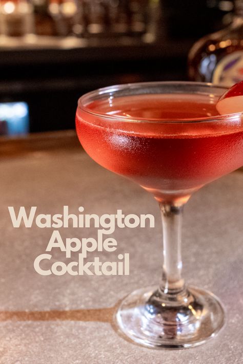 Washington Apple Cocktail Washington Apple Cocktail, Washington Apple Drink, Washington Apple Shot, Apple Cocktail Recipes, Apple Shots, Apple Schnapps, Washington Apple, Brandy Cocktails, Apple Cocktail