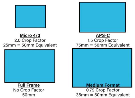 What Camera Sensor Size Equivalence is All About Camera Sensor Size, Small Shutters, Camera Sensor, Panasonic Camera, Full Frame Camera, Medium Format Camera, What The Heck, Depth Of Field, Commercial Photographer