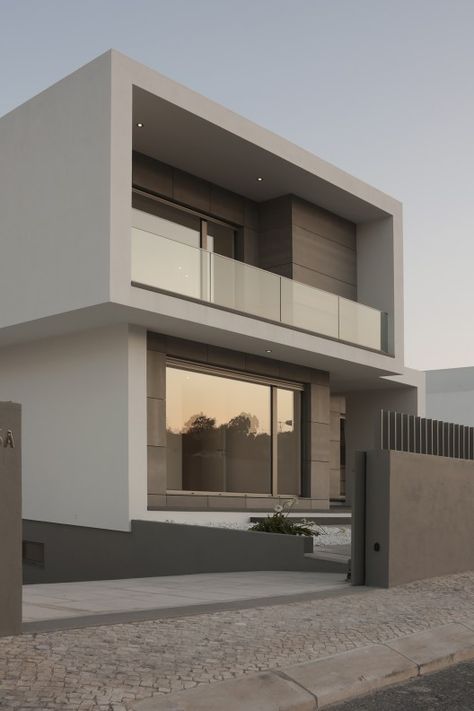 Fasad Design, Eksterior Modern, تصميم للمنزل العصري, التصميم الخارجي للمنزل, Hus Inspiration, House Front Design, House Elevation, House Architecture Design, Facade House