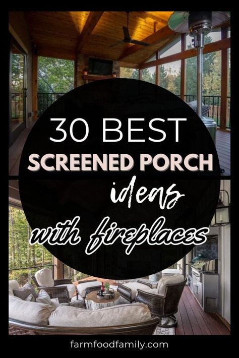 Black Screened In Porch, Screened In Porch With Fireplace, Screened In Porch Plans, Porch Furniture Layout, Screened Porch Ideas, Small Screened Porch, Screened In Porch Ideas, Farm Porch, Outdoor Screen Room