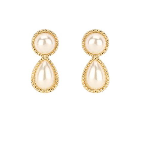 Teardrop Pearl Earrings * Gold-Dipped * Made With Faux Pearls * Post-Style * Length: 1 1/8" Gold Jewelry For Hoco, Dutchess Aesthetic, Hoco Jewelry, Gold Pearl Drop Earrings, Pearl Teardrop Earrings, Teardrop Pearl Earrings, Homecoming Outfit, Pearl Drop Earrings Gold, Vintage Clip Earrings