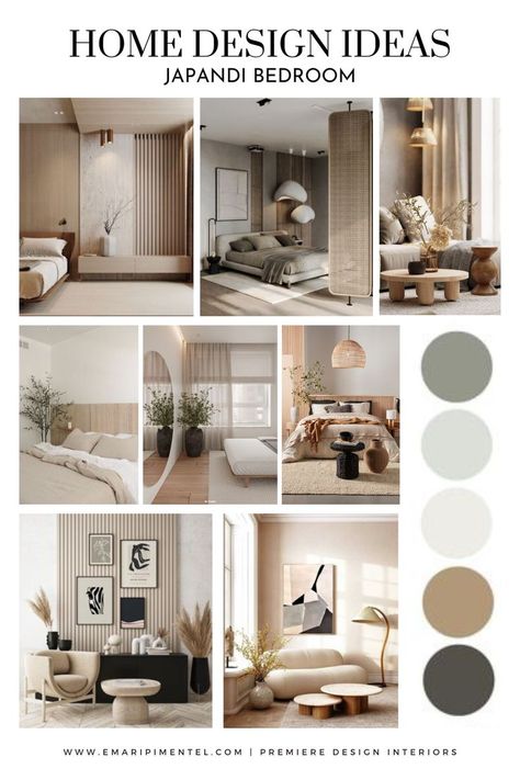 Japandi Bedroom Moodboard Japandi Bedroom Design, Square Building, Japandi House, Apartemen Studio, Bedroom Moodboard, Japandi Bedroom, Japandi Living Room, Japandi Interior Design, Japandi Interiors