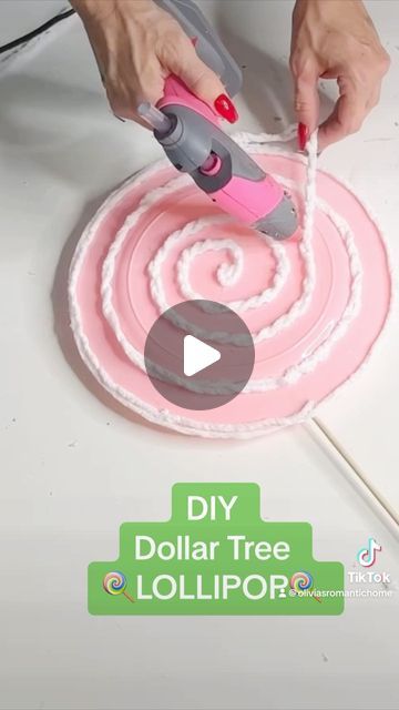 Candy Xmas Decorations, Diy Christmas Decorations School, Christmas Decor Ideas Dinner, How To Make Candyland Decorations Diy, Candy Cane Theme Decorations Diy Christmas, Candy Christmas Theme Decorating Ideas, Lollipops Decorations, Gingerbread Christmas Tree Diy, Candyland 2nd Birthday Party