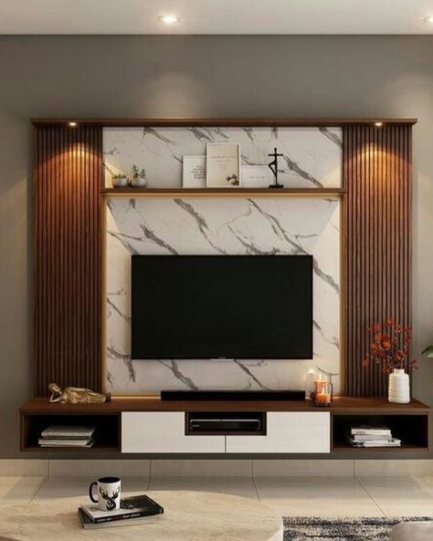 Ruang Tv Modern, Tv Cabinet Wall Design, Tv Cabinet Design Modern, Modern Tv Unit Designs, Tv Unit Design Modern, Wall Unit Designs, Tv Unit Furniture Design, Tv Unit Decor, Modern Tv Wall Units