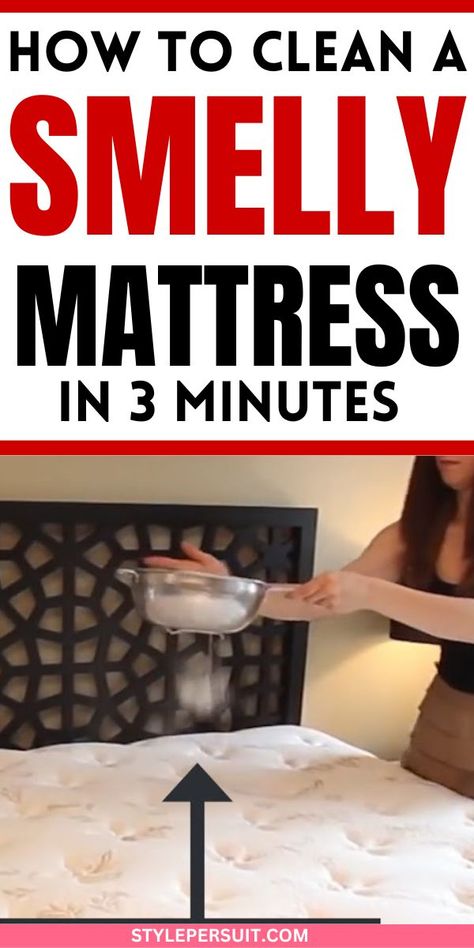 A smelly mattress can be unpleasant, but also getting rid of that smell isn't a simple task. There are several effective ways to deodorize and clean a smelly mattress. Chek out the 5 best ways to maintain a fresh and odor-free mattress #mattress #smell #cleaning #laundry #stainremoval #lifehacks Homemade Mattress Cleaner, Matress Cleaner, Bed Cleaner Mattress, Diy Mattress Cleaner, Freshen Mattress, Odor Eliminator Diy, Deodorize Mattress, Homemade Mattress, Deep Clean Mattress