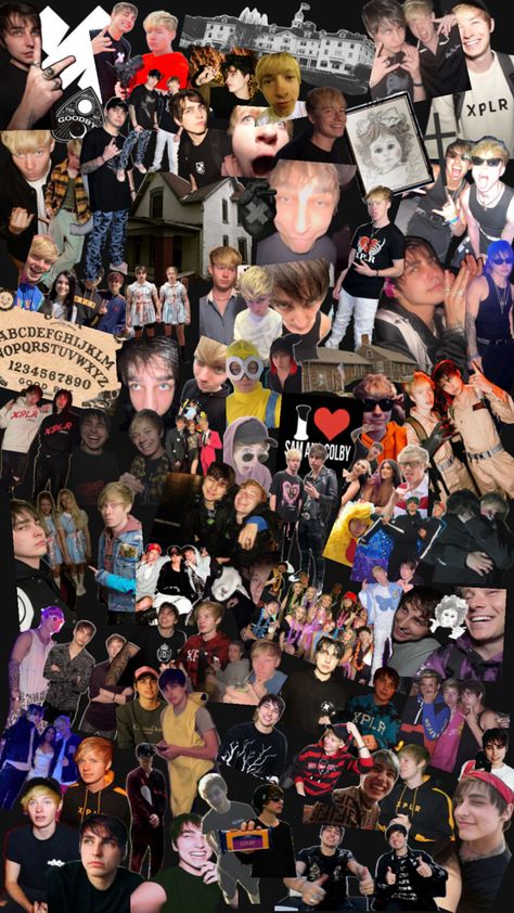 Sam and Colby Sam And Colby Wallpaper, Colby Wallpaper, Sam And Colby Merch, Mad Hatter Melanie, Emo Aesthetic Wallpaper, Post Malone Wallpaper, Sam And Colby Fanfiction, Jake Weber, Halloween Wallpaper Iphone Backgrounds