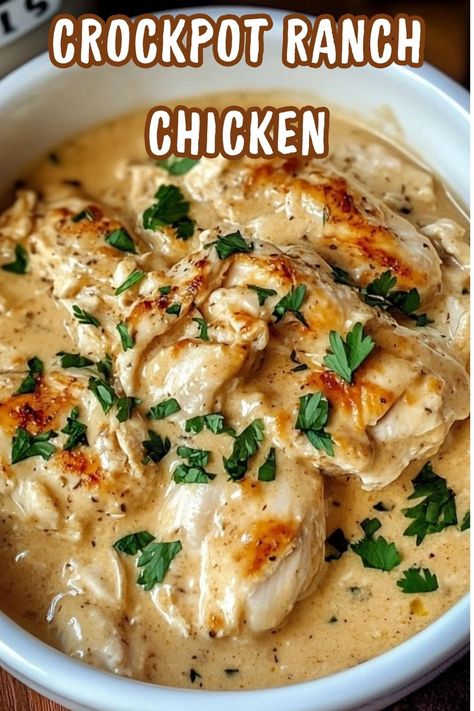 Crockpot Ranch Chicken Shaved Chicken Recipes Dinners, Delicious Chicken Crockpot Recipes, Moist Crockpot Chicken, Melt In Your Mouth Chicken Crockpot, Cream Of Chicken Ranch Chicken, Crockpot Chicken Recipes Plain, Butter Ranch Chicken Crockpot, Chicken Slowcooker Easy, Crockpot Chicken Heavy Cream