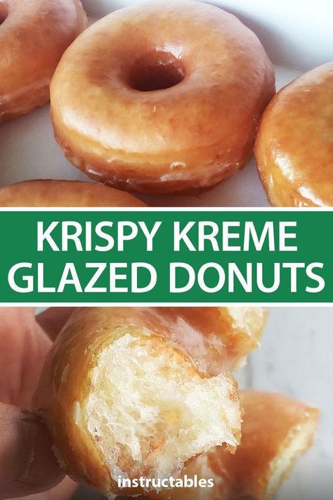 Copycat Krispy Kreme, Glazed Donut Recipe, Donut Glaze Recipes, Doughnut Recipe Easy, Easy Donut Recipe, Baking Breakfast, Coconut Snowballs, Easy Donuts, Homemade Donuts Recipe