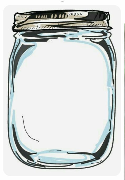 Jars Of Love, Thankful Jar, ขวดโหล Mason Jar, Mason Jar Printables, Fill The Jars Template, Mason Jar Clip Art, Journal Jar, Colorful Borders Design, Empty Jar