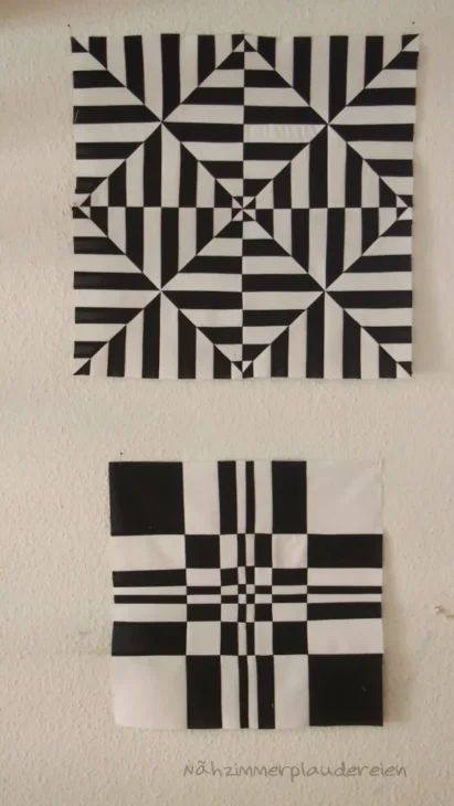 Optical Illusion Quilts, Modern Quilting Designs, Illusion Drawings, Two Color Quilts, 3d Quilts, Quilt Modernen, Geometric Design Art, Geometric Quilt, Optical Illusions Art