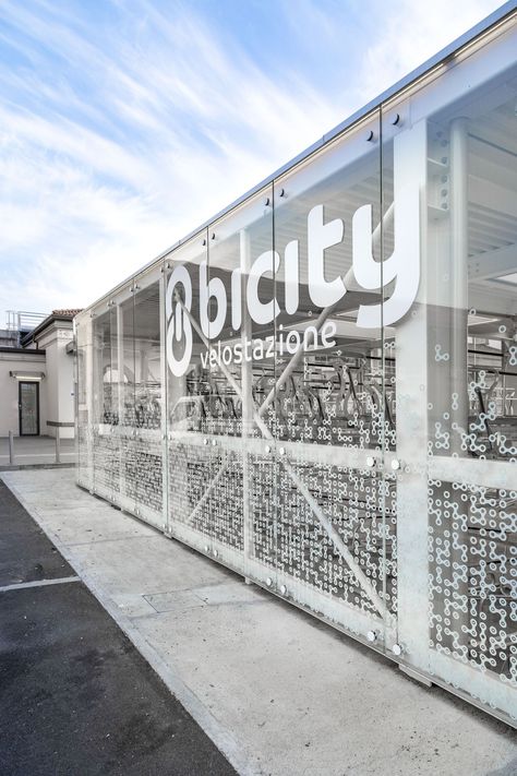 Bicycle Station, Urban Regeneration, Bergamo, The Train, On The Edge, Train Station, Cycling, Bicycle, Train