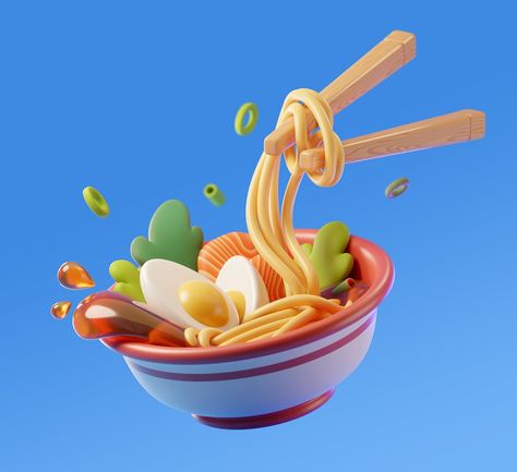 WOK | 3D illustration by Nadia Nazarova on Dribbble Virtual Reality Art, Best Blender, Jelly Wallpaper, Ar Vr, 3d Concept, Blender Tutorial, Art Animation, 3d Artwork, Simple Illustration