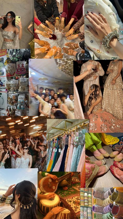 Desi Wedding Astethic, Desi Party Vibes Aesthetic, Shaadi Vibes, Dholki Aesthetic Pics, Desi Shaadi Vibes, Nikah Decor, Shadow Video, Wedding Collage, Wedding Backdrop Decorations