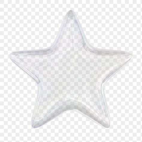 Star Png, 3d Star, Glass Stars, 3d Rendering, Transparent Background, Design