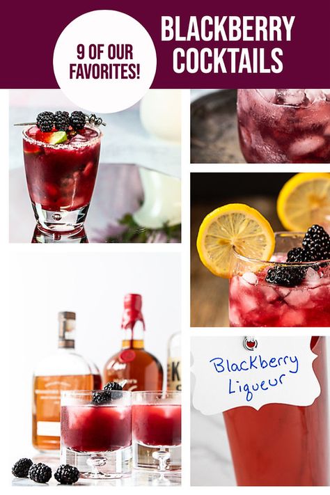 Cocktails With Blackberries, Blackberry Liqueur Recipes Vodka, Cocktails With Blackberry Syrup, Drinks With Blackberries, Blackberry Sour Drink, Blackberry Liqueur Cocktails, Vodka Berry Cocktail, Blackberry Syrup Cocktails, Fresh Fruit Cocktail Recipes