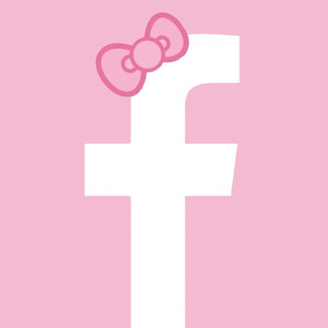 Hello Kitty Facebook Icon, Pink App Icons Aesthetic Hello Kitty, Hello Kitty Instagram Icon, Hello Kitty Icons Pink, Facebook Icon Aesthetic, Cute App Icons Aesthetic Pink, Hello Kitty Phone Icons, App Icon Facebook, Hello Kitty Icons For Apps