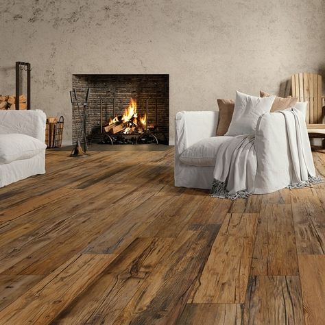 Merola Tile Kings Wild 7-5/8" x 47-5/8" Porcelain Floor and Wall Tile - Bed Bath & Beyond - 40234627 Wooden Effect Floor Tiles, Porcelain Tile That Looks Like Wood, Ceramic Wood Tile Floor, Porcelain Wood Tile Floor, Wood Effect Floor Tiles, Wood Look Tile Floor, Wood Effect Porcelain Tiles, Porcelain Wood Tile, Rustic Wood Floors