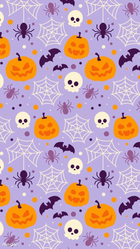 Halloween Aethstetic Background, Cute Fall Halloween Wallpapers, Retro Halloween Background, Halloween Backgrounds For Ipad, Cute Halloween Pattern, Purple Halloween Background, Glitter Halloween Wallpaper, Colorful Halloween Wallpaper, Cute Fall Phone Wallpaper