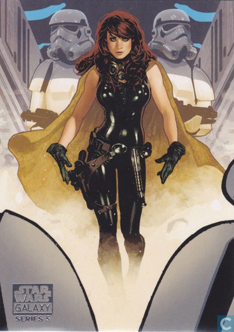 Adam Hughes - Mara Jade, Star Wars: Galaxy series #5 Adam Hughes, Mara Jade Skywalker, Mara Jade, Estilo Pin Up, Comic Manga, Jedi Knight, Bd Comics, Luke Skywalker, Tomb Raider