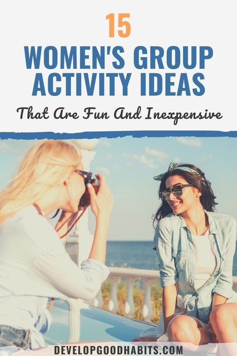 15 Women's Group Activity Ideas That Are Fun & Inexpensive #activities #funactivities #selfcare #selflove How To Start A Womens Group, Group Social Activities, Ladies Activities Ideas, Woman Event Ideas, Women Bonding Activities, Ladies Club Ideas, Women’s Small Group Ideas, Women’s Group Ideas, Fun Relief Society Activities