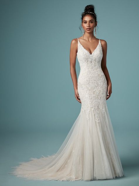 Flare Wedding Dress, Sheath Wedding Gown, Western Wedding Dresses, Maggie Sottero Wedding Dresses, Royal Wedding Dress, Fit And Flare Wedding Dress, Wedding Dresses Beaded, Classic Wedding Dress, Maggie Sottero