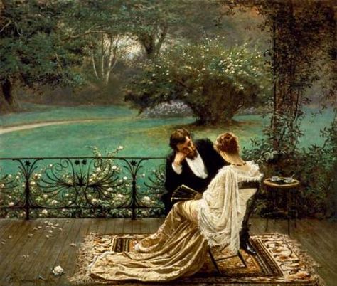 Valentine's Day Love Songs - Greatest Duets and More! Irish Painters, Romantic Paintings, Art Ancien, Anne Boleyn, The Pride, Victorian Art, Romantic Art, Classical Art, Two People