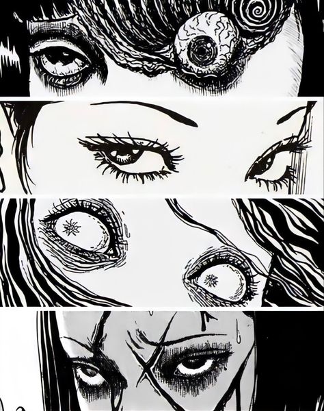 Horror Manga, Pale Grunge, Japanese Horror, Junji Ito, Gothic Anime, Dark Art Illustrations, Arte Sketchbook, Scary Art, Creepy Art