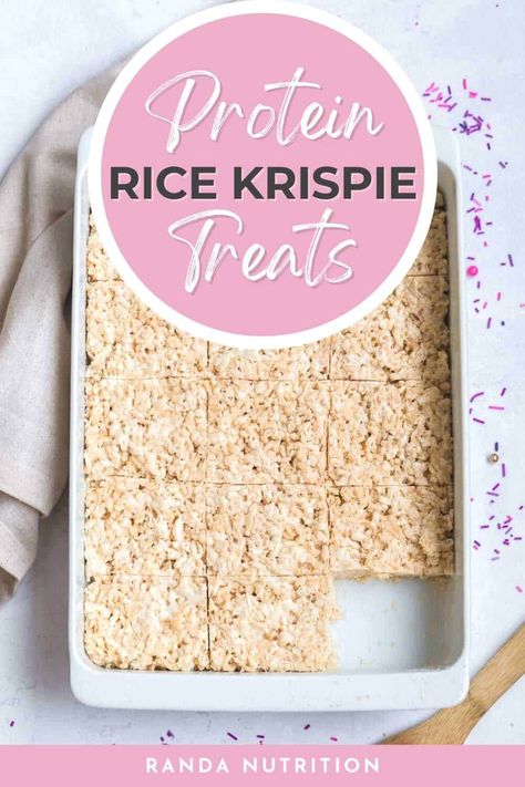 Protein Rice Krispie Treats, Protein Rice Crispy, Protein Rice Crispy Treats, Protein Rice, Snacks Protein, Recipes Protein, Protein Baking, High Protein Desserts, Healthy Protein Snacks