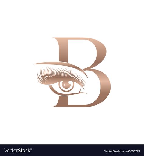 Lash And Brow Logo Design, Brows And Lashes Logo, Brow Logo Design Ideas, Brows Logo Design, Brows Logo, Brow Logo, Letter B Logo, Beauty Logo Makeup, Eyelash Decor