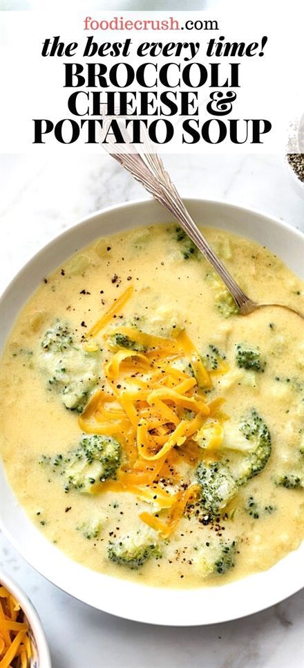 Potato Soup With Broccoli, Broccoli Cheese And Potato Soup, Cream Broccoli, Soup With Broccoli, Broccoli Potato Cheese Soup, Cheesy Broccoli Soup, Broccoli Potato Soup, Best Potato Soup, Cheesy Potato Soup