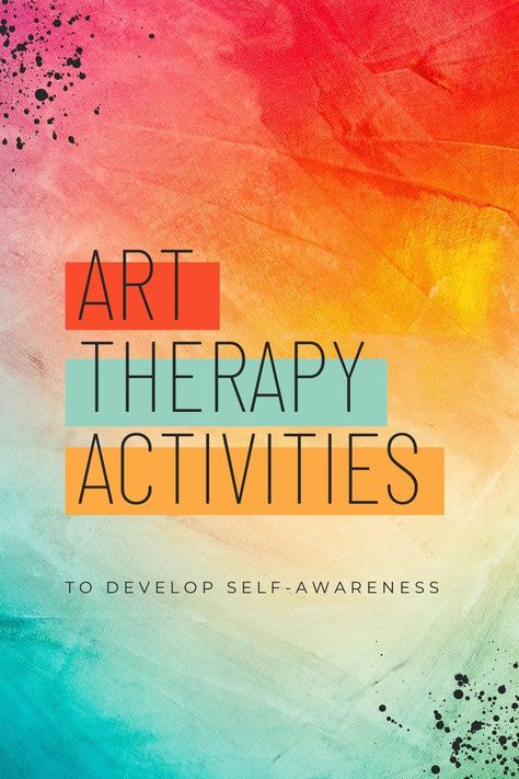 Fantastic activities for self-guided art therapy sessions to increase your self-awareness Art Therapy Directives, Creative Arts Therapy, Recreation Therapy, Art Therapy Projects, Therapeutic Art, Therapeutic Activities, Art Therapy Activities, Art Journal Therapy, Group Therapy