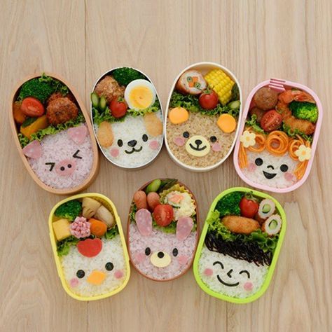 Kotak Bento, Bento Box Lunch For Kids, Bento Box Recipes, Bento Kids, Lunch Box Idea, Cute Bento Boxes, Japanese Food Bento, Kawaii Bento, Sushi Maker