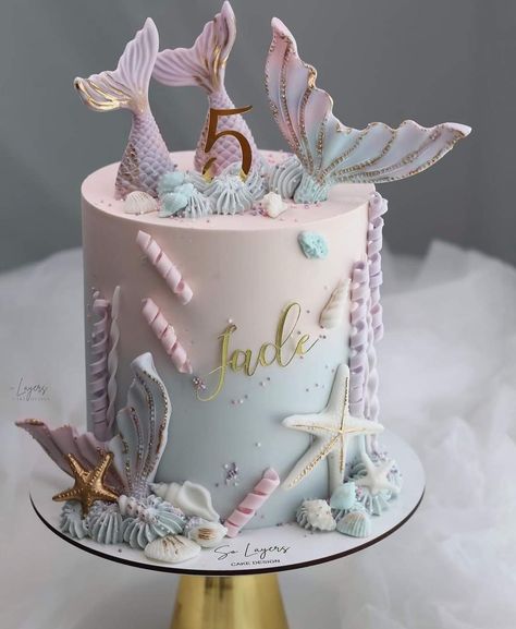 Mermaid Theme Cake, Mermaid Birthday Cake, Pastel Mermaid, Cake Wallpaper, Mermaid Birthday Party Decorations, Mermaid Theme Birthday Party, Mermaid Birthday Cakes, Wedding Anniversary Cakes, Unique Birthday Cakes