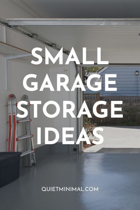 small garage storage ideas Storage For Small Garage, Small Garage Makeover Ideas, Organization Ideas For The Garage, Garage Organization On A Budget, 1 Car Garage Ideas, Single Garage Ideas, Attached Garage Ideas, Single Car Garage Ideas, One Car Garage Ideas