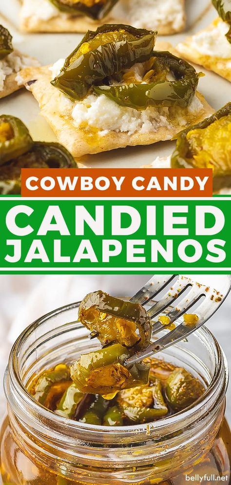 Cowboy Candy, Pickled Jalapenos, Candied Jalapenos, Home Canning Recipes, Canning Vegetables, Jalapeno Recipes, Jelly Recipes, Peppers Recipes, Pickling Recipes