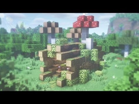 Minecraft | How to Build a Tree Stump Fairy House | Tutorial - YouTube Tree Stump Minecraft, Tree Stump Fairy House, Fairy House Tutorial, Stump Fairy House, House Tutorial, Build Inspiration, Minecraft Stuff, Warm Home, Magical Fairy